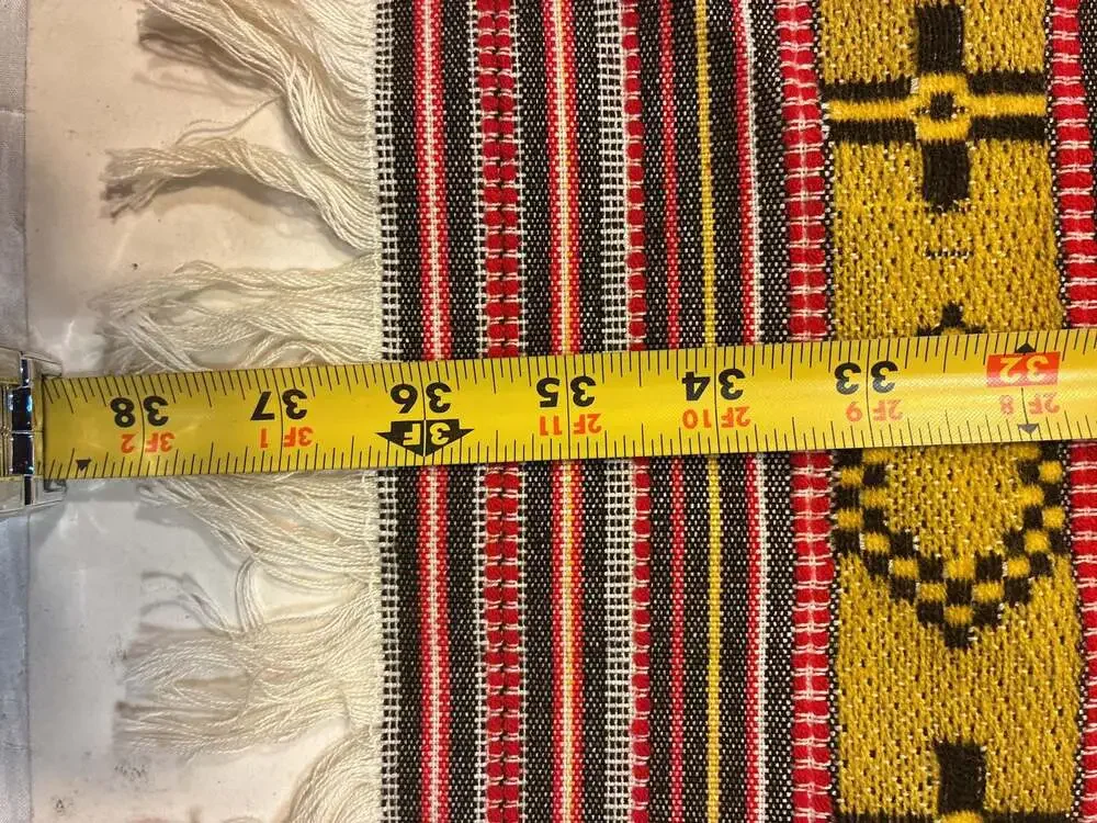 Handwoven Traditional Geometric Pattern Kilim Table Runner